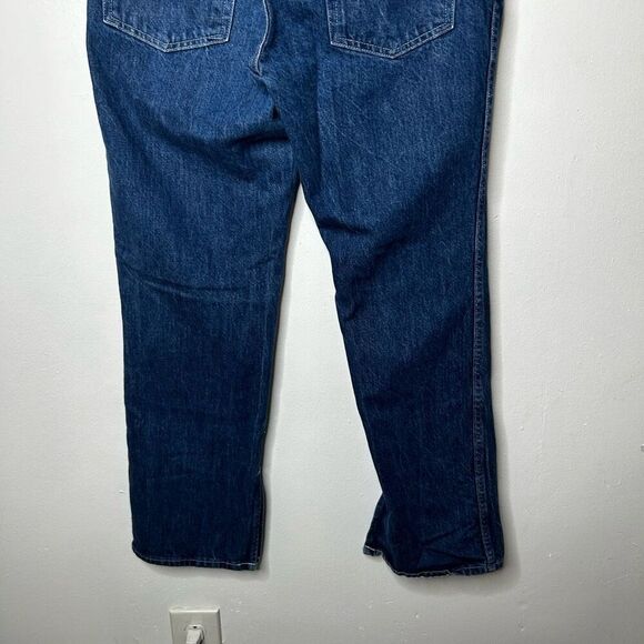 Lisa Says Gah! 100% Cotton Button Fly Cropped Straight Leg Jeans Size 6 - Picture 10 of 13